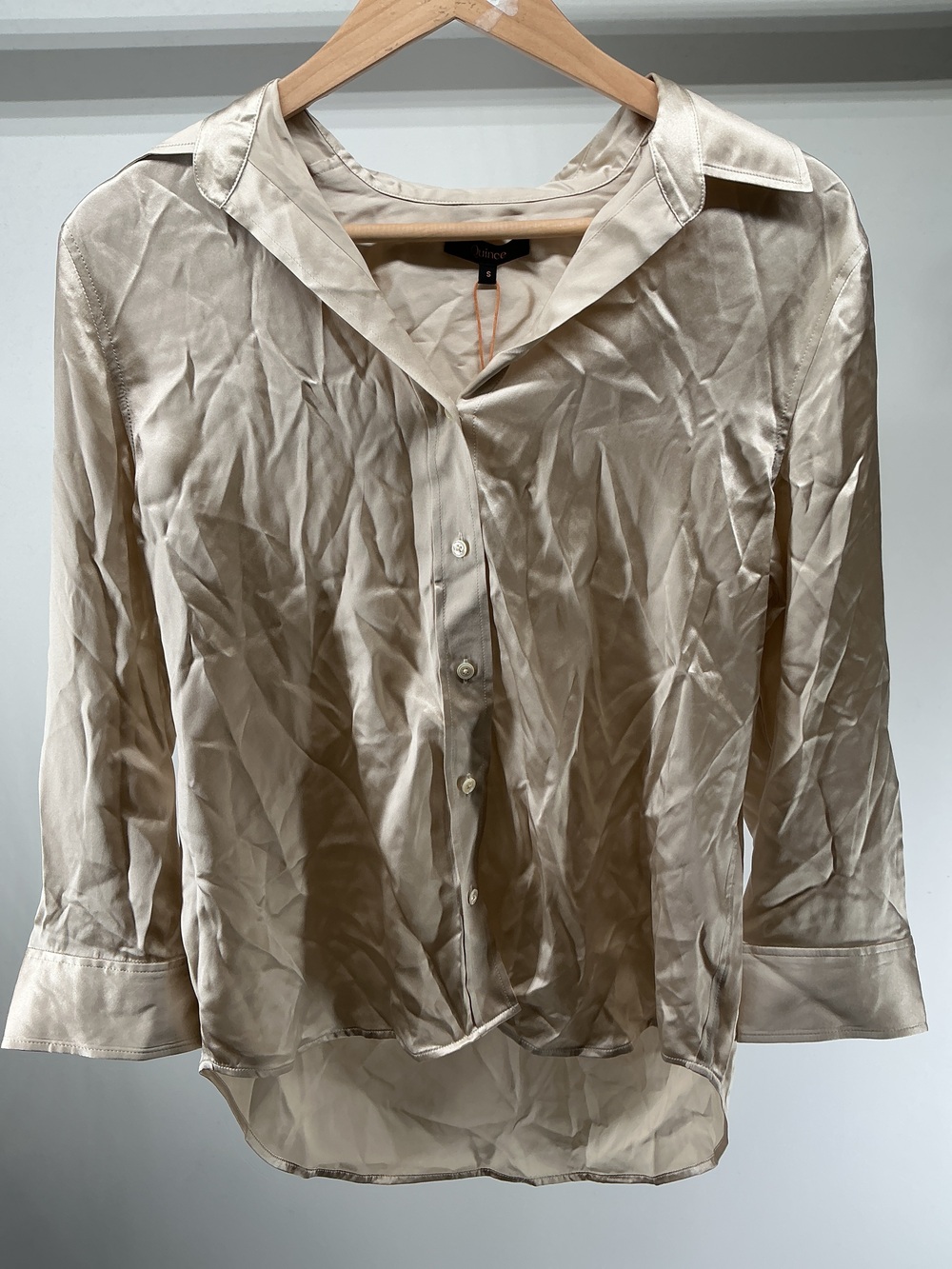 100% Washable Silk Three-Quarter Sleeve Shirt